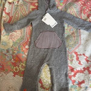 Gray Hooded Baby One Piece by Splendid 3-6mo Nordstroms